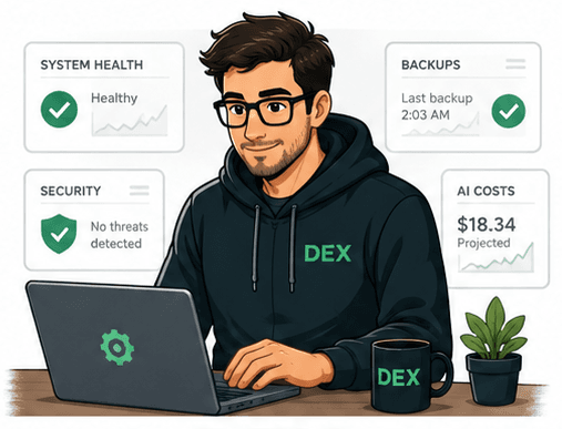 Dex — included with every assistant